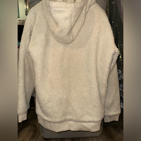 Official Off-White Vans Sherpa Quarter Zip Hoodie - Picture 4 of 7